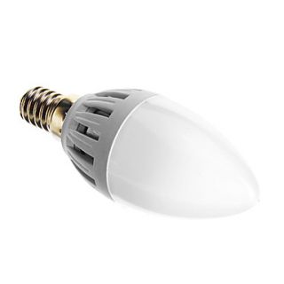 E14 C37 3W 12x2835SMD 300LM 6500K Cool White Light LED Candle Bulb (220 240V)