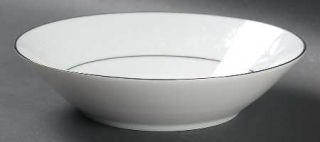 Noritake Ranier Coupe Soup Bowl, Fine China Dinnerware   White On White Floral D