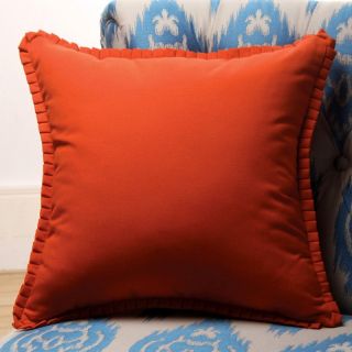 ACG Green Group Sandy Wilson 18 x 18 in. Ikat Ruffle Border Decorative Pillow