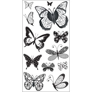 Art Warehouse Clear Stamps 4x9 Sheet patterned Butterflies
