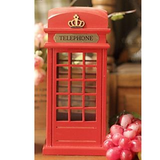 8.75H European Style Telephone Booth Collectible