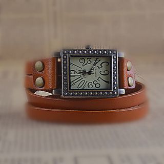 Vintage Multideck Leather Adjustable Watch