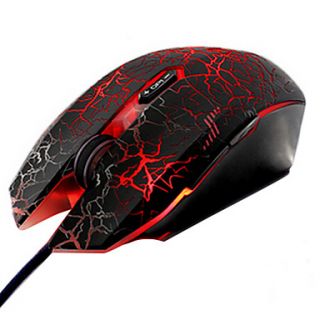 Wired USB Professional Super Dazzle LED Gaming Mouse with Mousepad