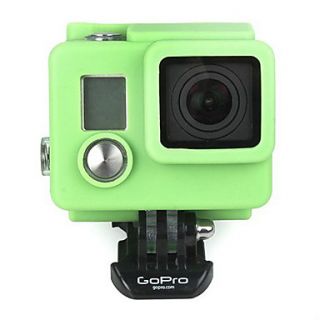 Green Silicone Case for Gopro HD Hero 3 / 3 Plus