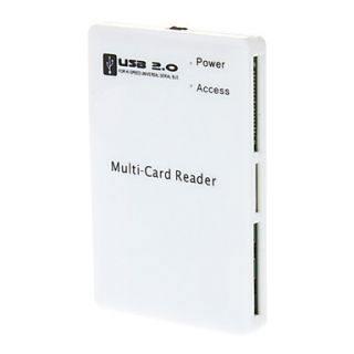All in one USB 2.0 Memory Card Reader (White)