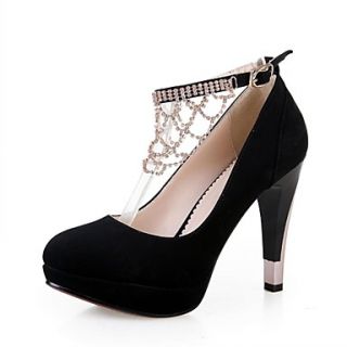 Suede Womens Stiletto Heel Pumps Heels with Buckle Shoes(More Colors)