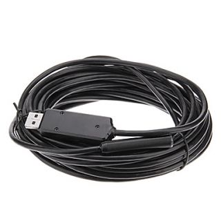 USB 10M 4 LED 0.3MP 10mm Waterproof Endoscope Intelligent Snake Tube Inspection Borescope Camera