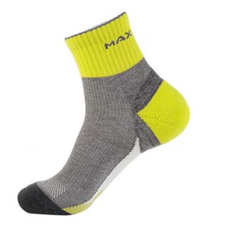 Gray Yellow Cycling Wearproof Keep Warm Moistureproof Socks