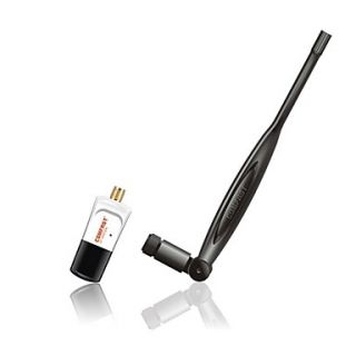 Comfast CF WU730A Mini 150Mbps USB WiFi Wireless Network Card 802.11 n/g/b LAN Adapter with Antenna  White