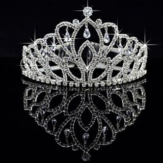 Gorgeous Alloy With Czech Rhinestones Wedding Tiara