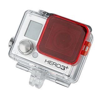 Red GoPro HD Hero 3 PC Under Sea Filter Cover