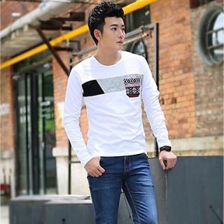 Mens Korean Version Cotton T Shirt