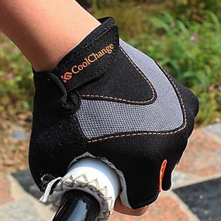 CoolChange Cycling Breathable BlackOrange Half Finger Gloves