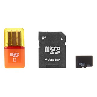 8G Hi Speed Ultra microSD TF Card with microSD Adapter and USB Card Reader