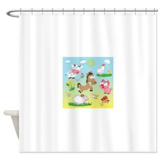  Farm animals Shower Curtain  Use code FREECART at Checkout