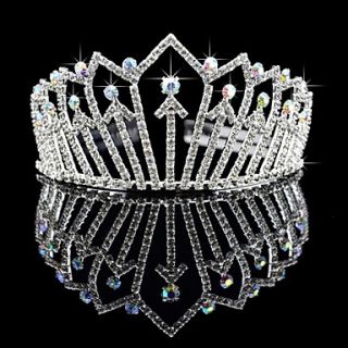 Gorgeous Alloy With Czech Rhinestones Wedding Tiara