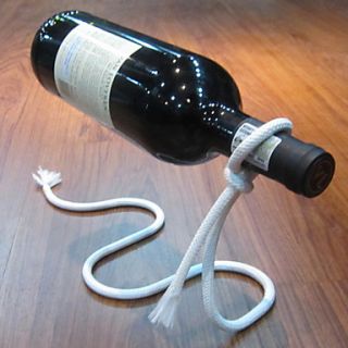 Floating Illusion Curving Rope Style Red Wine Rack Stand