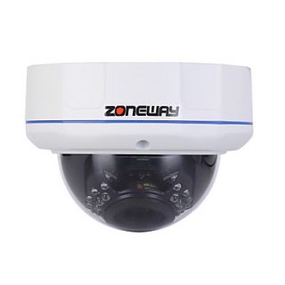 ZONEWAY 2.0MP HD Vandal proof Outdoor IP Dome Camera (Support ONVIF,P2P and 20M Night Vision)
