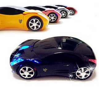2.4G Wireless Super Car Pattern Optical Mouse(Assorted Colors)