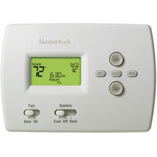Honeywell TH4110D1007 PRO 4000 5+2 Day Programmable Thermostat, 1H/1C, Dual Powered