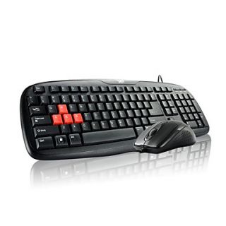 USB Wired Waterproof Optical Gaming KeyboardMouse Suit