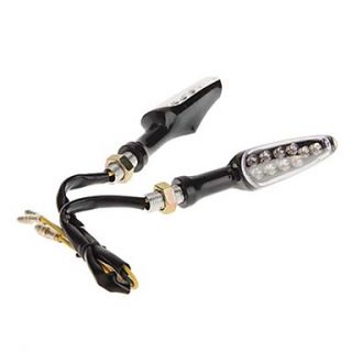 Motorcycle Remould Decoration Tapering 1 LED Yellow Light Turnlight(2 Pieces)
