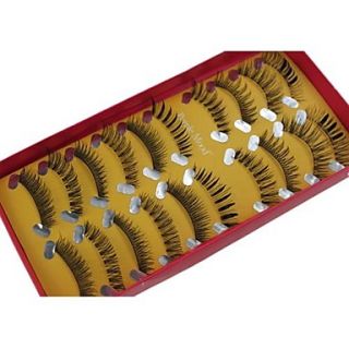 10 Pairs Pro High Quality Hand Made Synthetic Fiber Hair Mix Different Style False Eyelashes