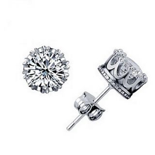 Europe Style Vintage Slivery Womens Alloy Stud Earring(1 Pair)