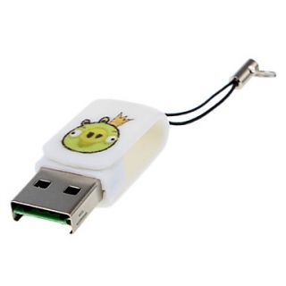 Mini Bird Pattern USB Card Reader