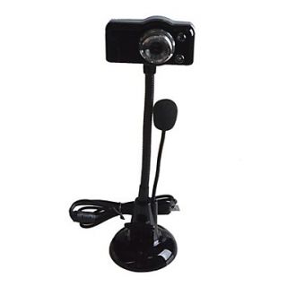 First Sight K2 USB 2.0 8.0 MP PC USB Webcam w/ Built in Microphone / 1 LED Illuminated