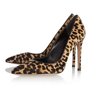 Fur Womens Stiletto Heel Pointed Toe Pumps/Heels Shoes