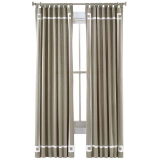 HAPPY CHIC BY JONATHAN ADLER Lola Canvas Curtain Panel, Taupe