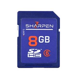 SHARPEN High Speed Flash Memory SD SDHC Card Class 6 8GB  Blue