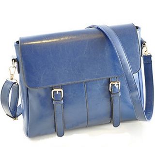 Womens Euramerican College Style Oily Leather Satchel