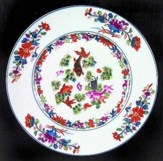 Puiforcat China Kiang She (White Background) Dinner Plate, Fine China Dinnerware