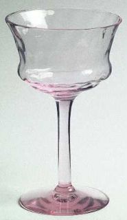 Tiffin Franciscan 15028 Pink/Diamond Optic Liquor Cocktail   Stem #15028,Pink,Di