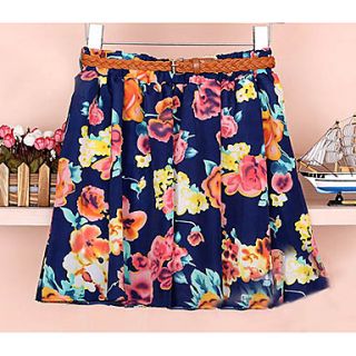 Womens Fashion Flower Skirt