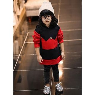 Girls Hm Mixed Colors Fleece Leisure Hoodie