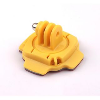 G 243 Yellow 360 Degree Helmet Mount for Gopro Hero 3 / 3 / 2