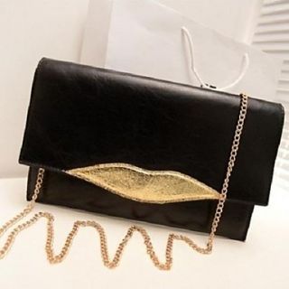 Womens Sexy Lips Envelope Bag Day Clutch Bag