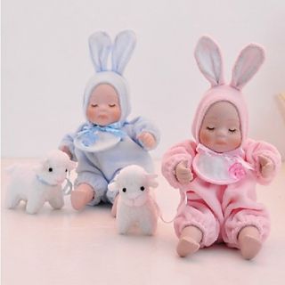 Shepherd Baby in Bunny Set Music Box for Baby Shower (More Colors)