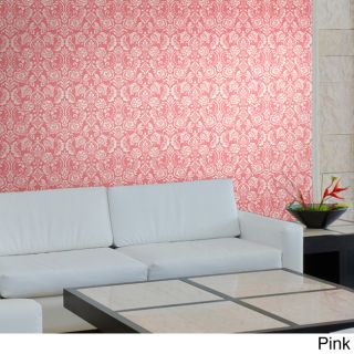 Floral Diamond Damask Wall Tiles (pack Of 2)