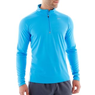 Nike Racer Long Sleeve Zip Top, Blue, Mens