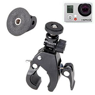 Cycling Handle Bar Mount for Cameras with 1/4 20 Screw Thread GoPro Tripod Mount
