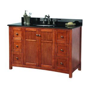 Foremost KNCABK4922D Knoxville 49 Vanity with Granite Top