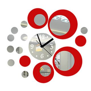 18H Modern Style Acrylic Mirror Wall Clock