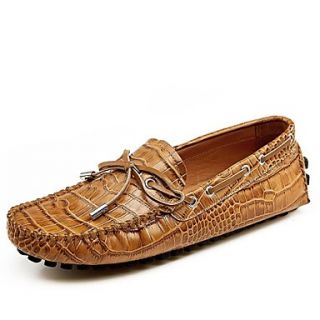 M.DUK Genuine Alligator Grain Upper Leather Mens Leisure Shoes British Gommino
