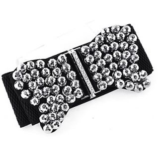 Elastic And Leatherette Party/Casual Sashes With Rhinestones(More Colors)