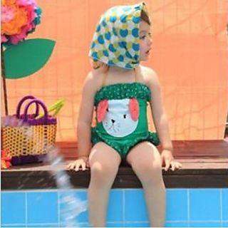 Girls Dog Face One piece Swimwear