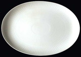 Rosenthal   Continental Romance (All White) 13 Oval Serving Platter, Fine China